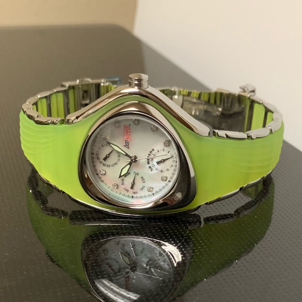 Diamond Womens Watch Bonspeed Mother O Pearl Dial